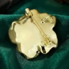 New fashionable and elegant oil-dripping flower brooch, light luxury and high-end dual-purpose brooch wholesale, versatile Item Picture